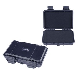 Lykus HC-1710 Mini Hard Case Dry Box with Foam Insert, Interior Size 6.54x3.94x1.46 inch, IP66 Splash-Proof