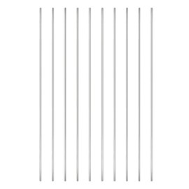 TOPPROS 300mm x 3mm 304 Stainless SteelSolid Round Bar Lathe bar Stock- Pack of 10