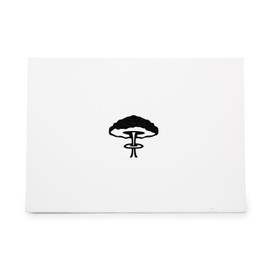 Mushroom Cloud Atom Bomb Atomic, quality rubber stamp, ideal for crafts scrapbooking invitations cards and tags CCSTA-26547