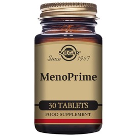 Solgar MenoPrime - 30 Mini Tablets - Hormone Free Support For Mature Women - With Saffron and Siberian Rhubarb - Vegan and Gluten Free