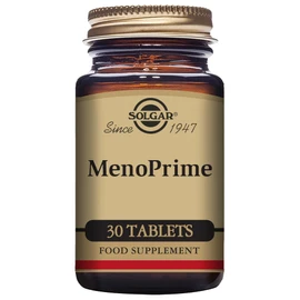 Solgar MenoPrime - 30 Mini Tablets - Hormone Free Support For Mature Women - With Saffron and Siberian Rhubarb - Vegan and Gluten Free