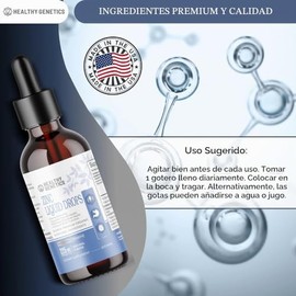 Gotas de zinc líquido para niños, hombres y mujeres, sulfato de zinc iónico orgánico, absorción máxima, inmunidad, estado de ánimo, tiroides cerebrale
