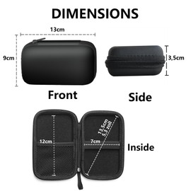 Blueshaweu MP3 Player Case for 4 Inch MP3 MP4 Player, Protective Case Compatible with AGPTEK T06s, Mechen H1 Pro, SWOFY M503, Luoran M4B etc. 4 Inch MP3 MP4 Player (Black)