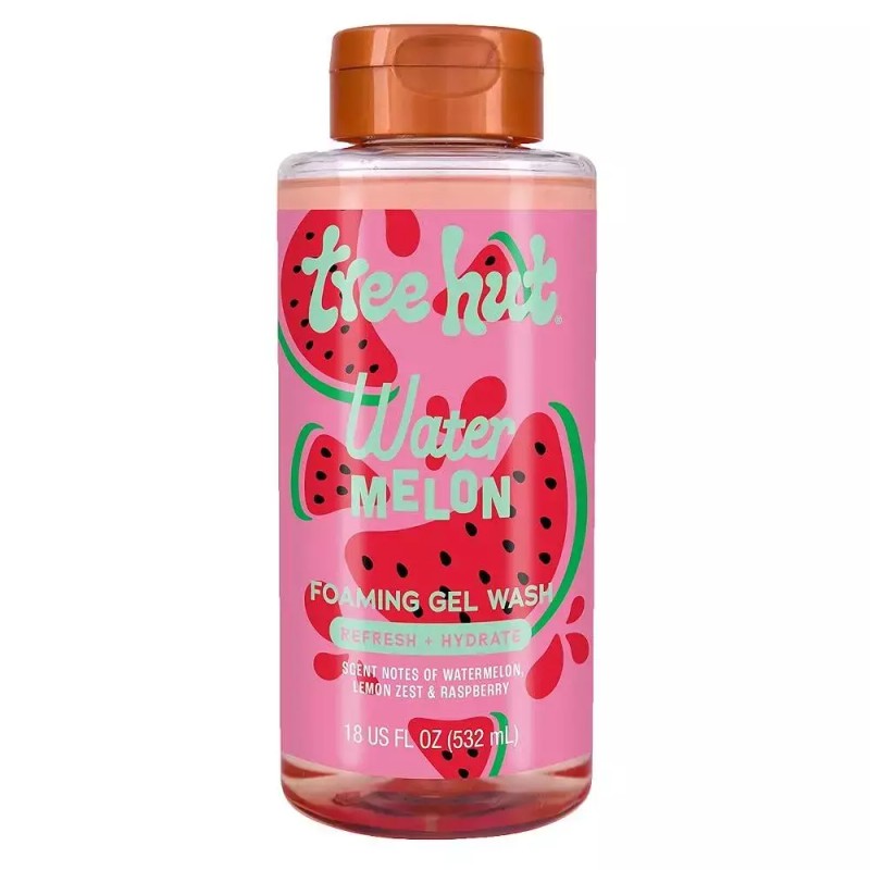 Tree Hut 워터멜론 영양, 모이스처라이징 하이드레이팅 포밍 젤 워시, 532.3ml(18온스)