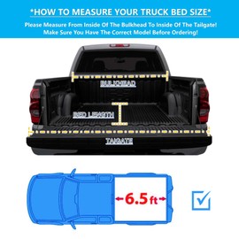 Mamoru Soft Roll Up 6.5ft Truck Bed Cover Compatible for 2014-2019 LD Chevy Silverado GMC Sierra 1500 | 2015-2019 Silverado Sierra 2500HD 3500HD Vinyl Tonneau Cover | Not for 2019 New Body