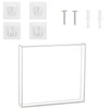 KACCDE CDs Rahmen Vitrine Acryl CDs Display Box Klar Wandhalterung