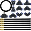 CESFONJER 5M PE Pneumatic Hose Kit, with 6 Pieces Quick
