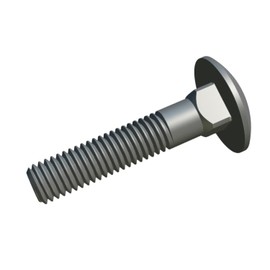 M6x35mm Flachrundschrauben mit Vierkantansatz von Keple, 50 Pack, Pilzkopfschrauben mit Vierkanthals, Tor, Tür, Kopfteilbolzen, Verzinkt Schlossschrauben mit Halbrundkopf, Schlittenschrauben DIN603