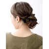 Vingtaine HS-91 Camouflage Pattern Scrunchie Hair Accessory, Braun
