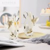 Fruit Scoop Stand Set, Swan Base Holder European Style Metal