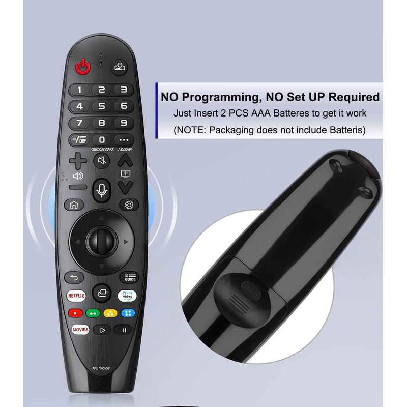 Replacement Remote for LG Smart TV Magic Remote, for LG