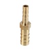X AUTOHAUX 2 Pcs 8mm-5mm Straight Shaped Hose Barb Brass