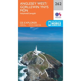 Anglesey West / Gorllewin Ynys Mon Map | Holyhead / Caergybi | Ordnance Survey | OS Explorer Map 262 | Wales | Walks | Hiking | Maps | Adventure