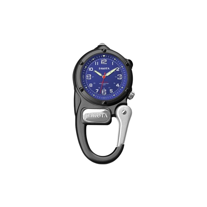 Dakota Mini Clip Microlight, Quality Pocket and Fob Watch, Premium