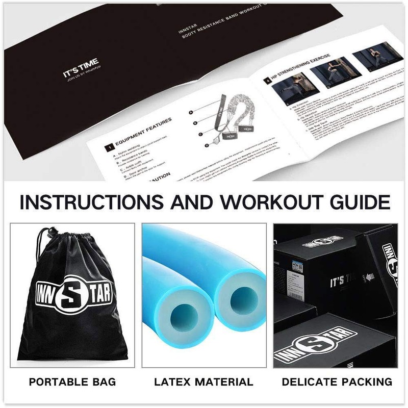 INNSTAR Booty Resistance Band Glute Cord Cable Machine for Hip