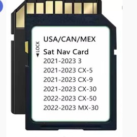 JXTVANCL TD2K66EZ1B Latest Version Navigation SD Card Fits for 2021-2023 3 / CX5 / CX9 / CX30, 2022-2023 MX30 / CX50 Car GPS Navigation System for USA/CAN/MEX Maps