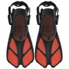 1 Pair Adjustable Snorkeling Fins TPR Open Heel Long Diving