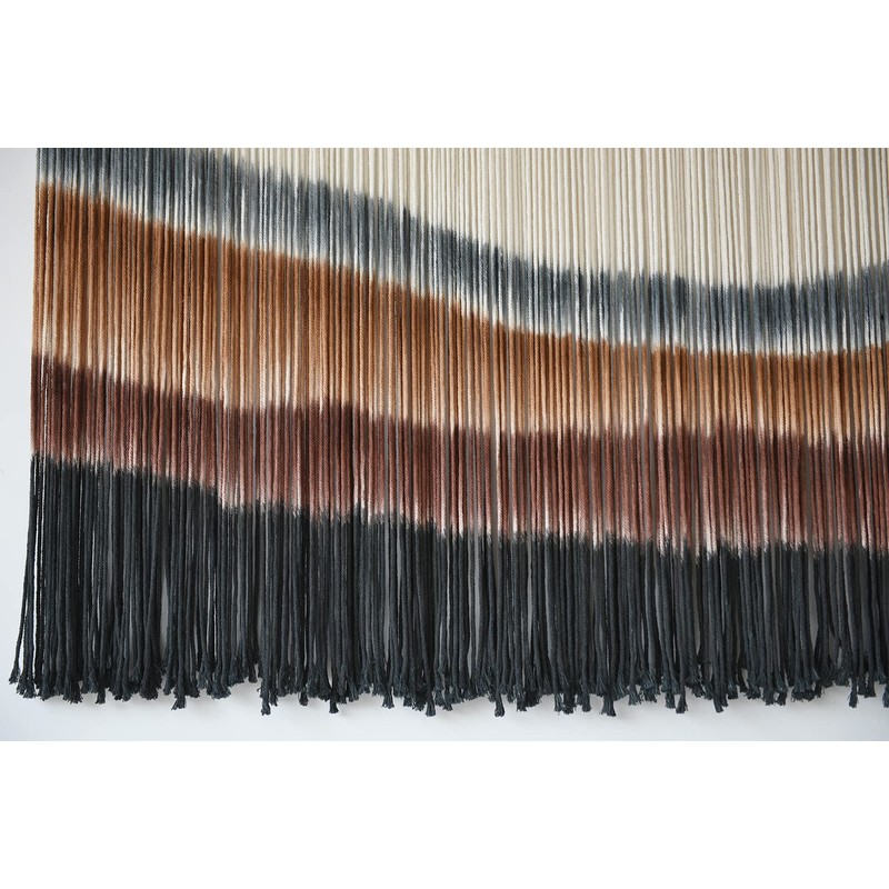 Flber Macrame Wall Hanging Macrame Wall Decor Large-Scale Tie-Dye Tapestry