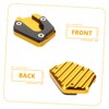 Gatuida Motorcycle Kickstand Pad Support Side Extension Plate for Enhanced