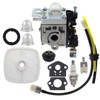 MOTOALL RB-K85 PB-265L Carburetor with Air Filter Tune Up Kit