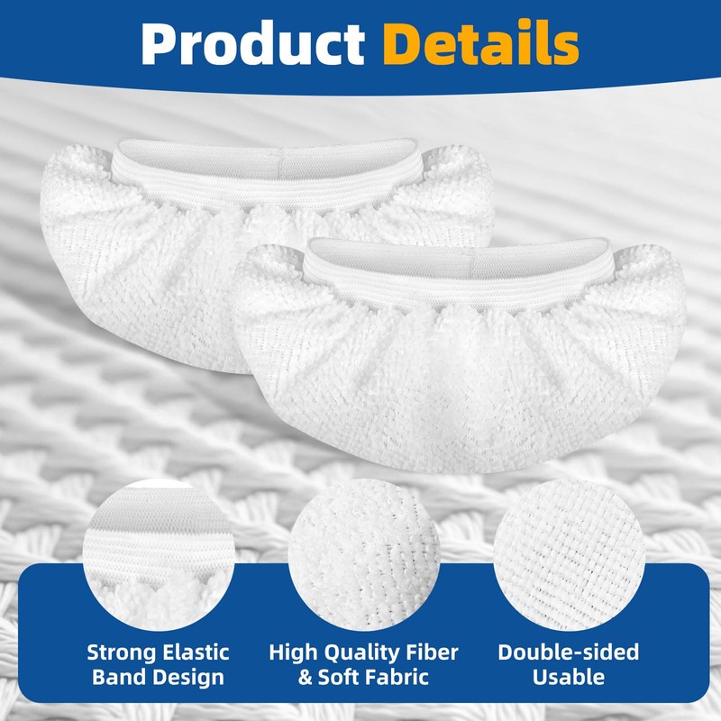 LOVECO 8 Pack Universal Microfiber Cloths for Handheld Steam Cleaner