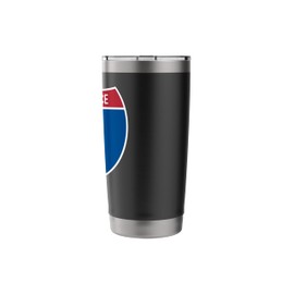 Fort Pierce Florida FL Interstate Highway Vacation Souvenir Stainless Steel Insulated Tumbler