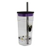 Stor Large Reusable Plastic Cup with Stainless Steel Straw -