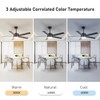 LOFIKEDI 52 Inch Modern Ceiling Fan with Light, 5 Blades,
