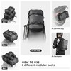 Rhinowalk Motorcycle Tail Bag, Travel Luggage Bags, Waterproof Rear Carrier,