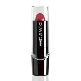 Wet n Wild Silk Finish Lipstick Just Garnet 3.5 g | Labial Rojo Cremoso con Acabado Tipo Mate y Efecto Tinta de Labios | Lipstick Hidratante de Larga Duración | Lápiz Labial Suave y Vegano