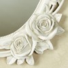 Touch of Class Rose Melody Antique White Wall Mirror