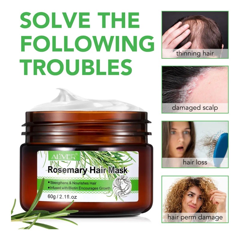 Mascarilla Capilar Aceite Romero Nutre Fortalece Tú Cabello