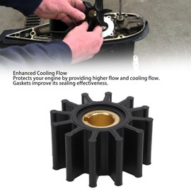 12 Impeller Kit with Gasket Replacement for Sherwood 9959, Fit for G9901, G9902, G9903, G15, G21, G30-2, G30-2B, J70, K75, K75B. Blades: 12, Replace for 18-3060,