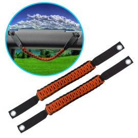 BubbasGarageTv - Paracord Grab Handles for 2024+ Jeep Wrangler JL & Jeep Gladiator JT (Burnt Orange)