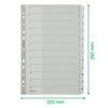 Leitz Index for A4, Cover Sheet and 12 dividers, tabs