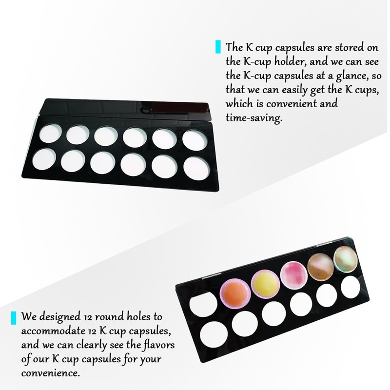 Wall Mounted Coffee Pod Holder Space Saving Under Counter Cabinet