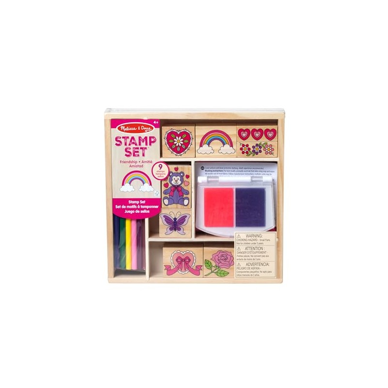 Melissa & Doug Juego De Sellos De Amistad - FSC-Certified