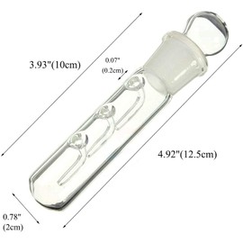 Cunguv Planaria Trap Leech Trap Flatworm Trap 3 Holes Leeches Catcher Glass Tube for Aquarium Shrimp Tank 2 Pieces