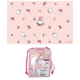 Soft Bonjour Bichon Mini Picnic Mat (1 Person) Coral