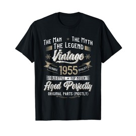 70th Birthday Gift Vintage 1955 Men Funny 70 Years Old 1955 T-Shirt