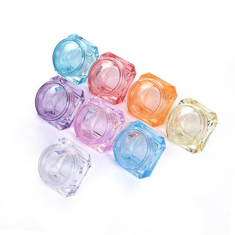 Wowlife 60Pcs 5 Gram/5 ML Cosmetic Sample Empty Container Diamond
