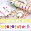 KAKW Pony Beads Shapes for Bracelet 1000 Pcs Plastic Star