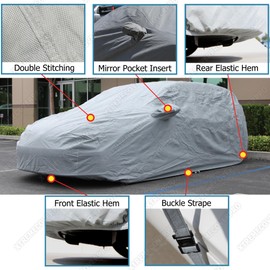 Car Cover Fits 2016 2017 2018 2019 2020 2021 Honda Civic Type-R W/Type-R Big Spoiler XTREMECOVERPRO PRO Plus Series Grey