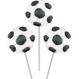 Soccer Lollipops Suckers Sports Pops, 2" Suckers (12-Pack)