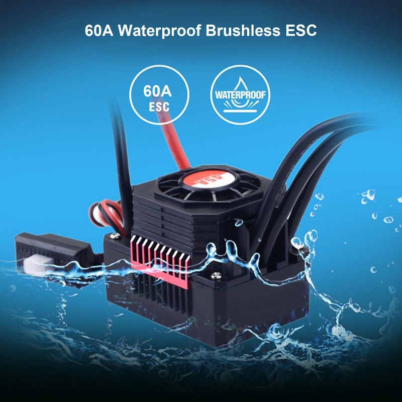 Waterproof F540 3000KV 4 Pole Brushless Motor 60A ESC Set