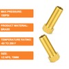 GASHER 2PCS 70mm Extension Brass Pipe Fitting, 1/2" Female to