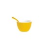 zakdesigns" Duo Bowl, Melamine Yellow/White, 10 x 10 x 7.5