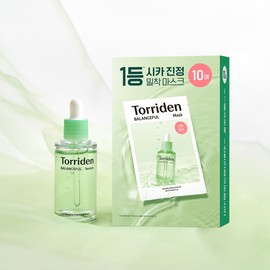 Torridon [2-piece set] Toriden Balanceful Cica Calming Serum 50ml + Balanceful Cica Mask (10 sheets) / [2종세트]토리든 밸런스풀 시카 진정 세럼 50ml + 밸런스풀 시카 마스크(10매)