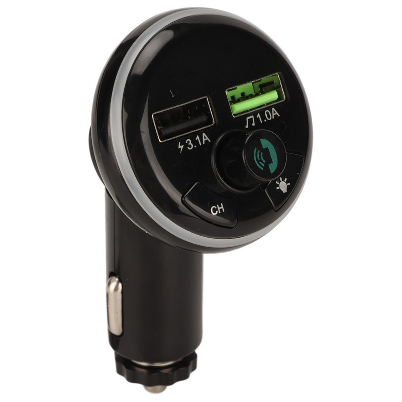 Car Blue Tooth FM Transmitter USB Data Interface Dimensional Sound