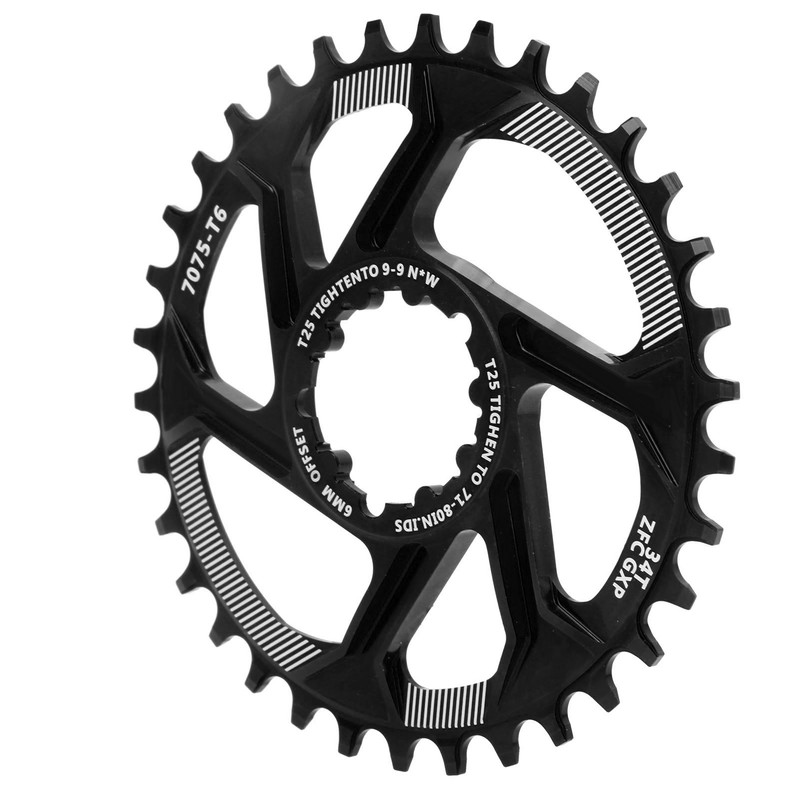 Bike 34T Single Speed Chainring 6mm Offset Direct Mount Narrow